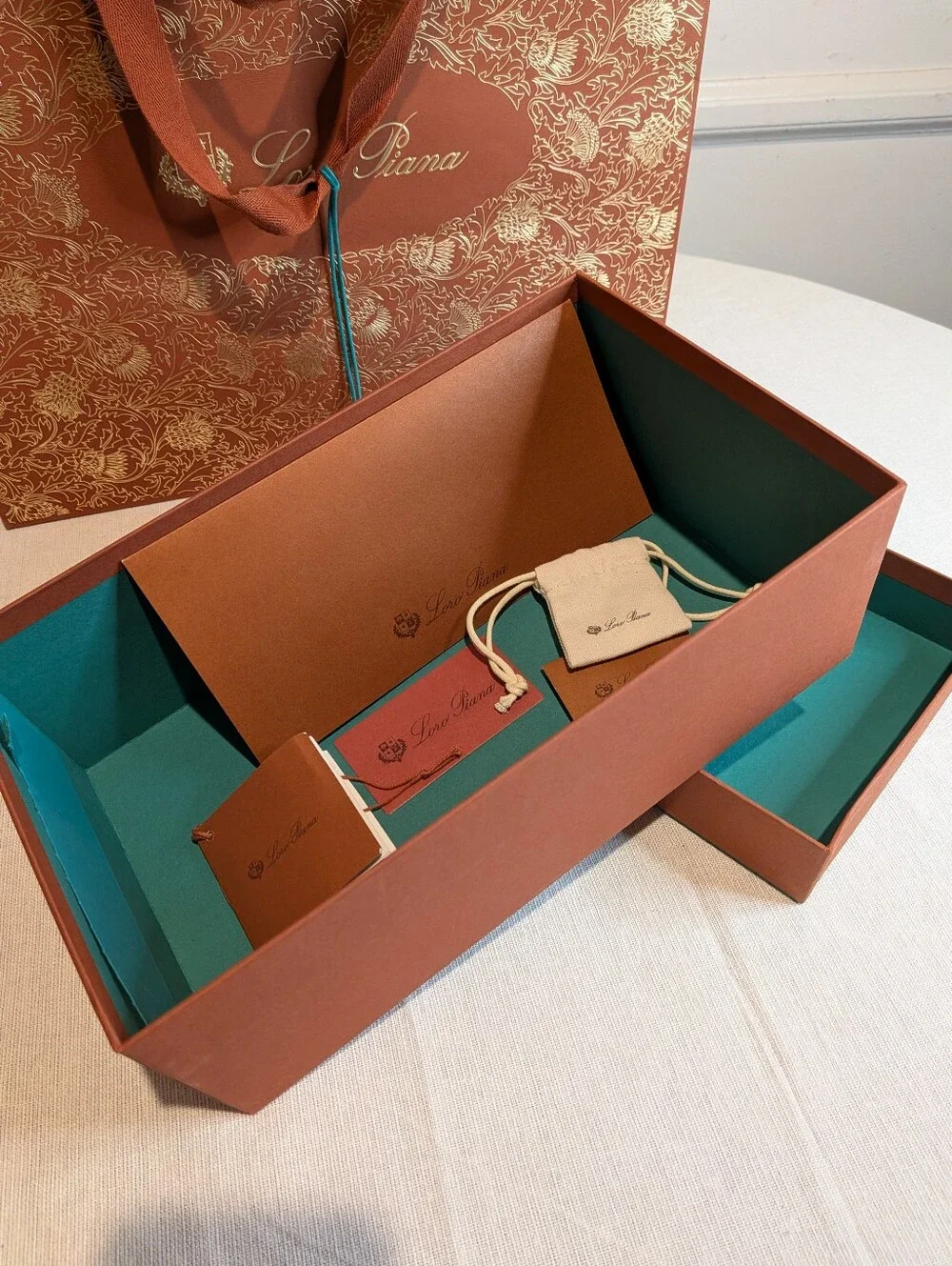 Loro Piana Shoes Box And Shopping bag